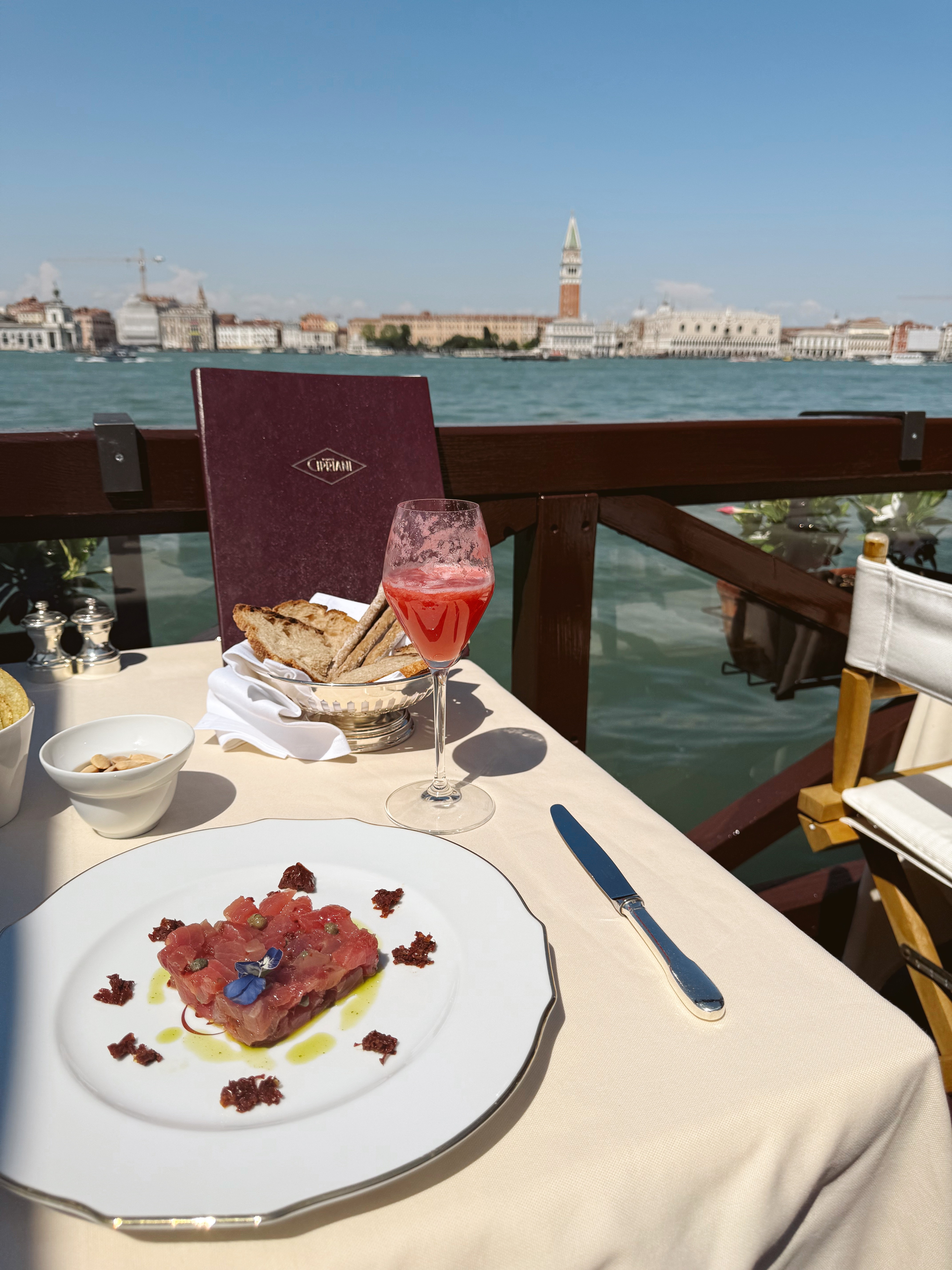 Dinner on the water in Venice